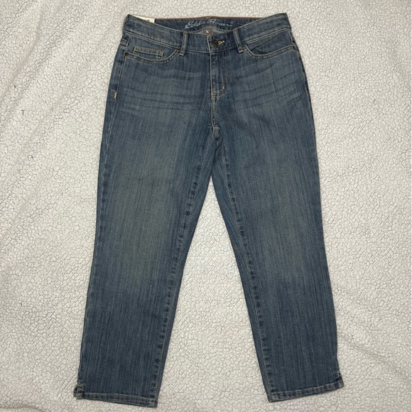 NWT Eddie Bauer crop denim jeans curvy size 2 - Picture 4 of 8